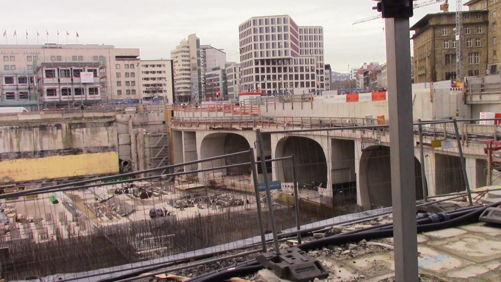 Tunnel unter der Heilbronner Straße neben der LBBW