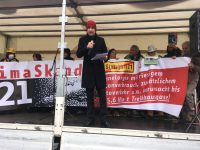 Volker Lösch bei Klimademo in Bonn am 11. November 2017